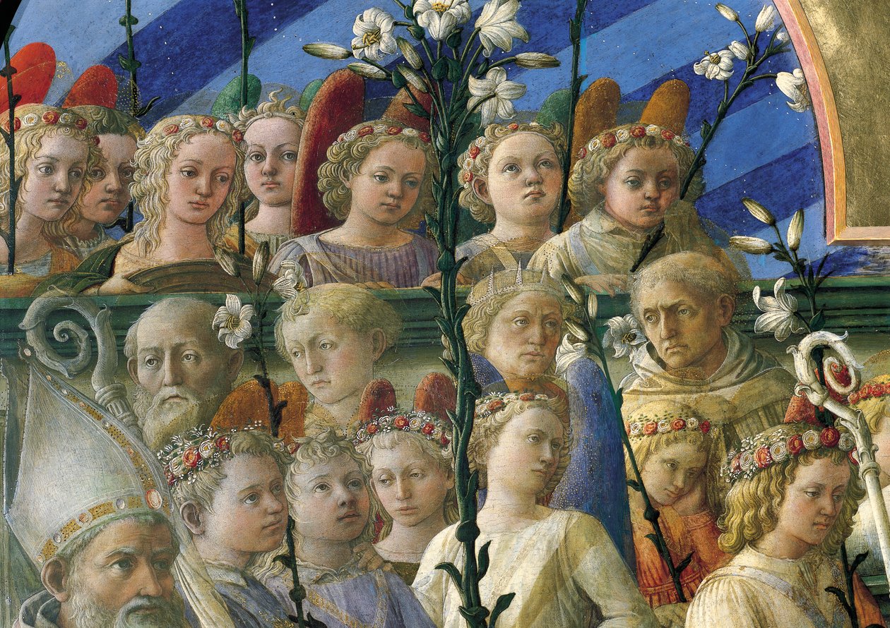 Coronation of Virgin (detail) by Filippo Lippi