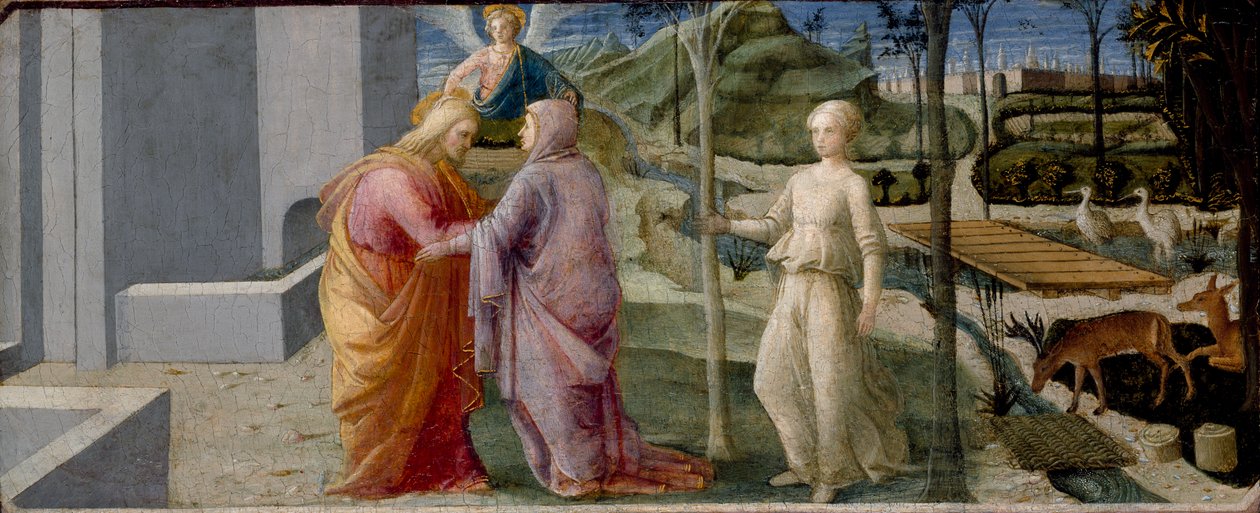 The Meeting at the Golden Gate by Filippo Lippi