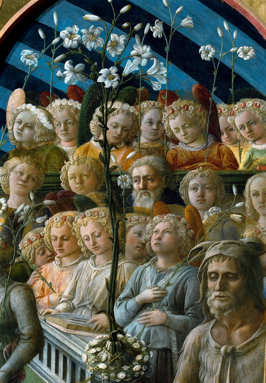 The coronation of the Virgin (detail) by Filippo Lippi