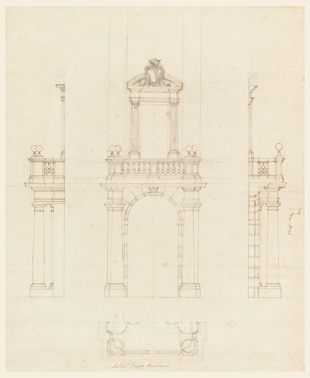 Door Case and Frame of a Door by Filippo Marchionni