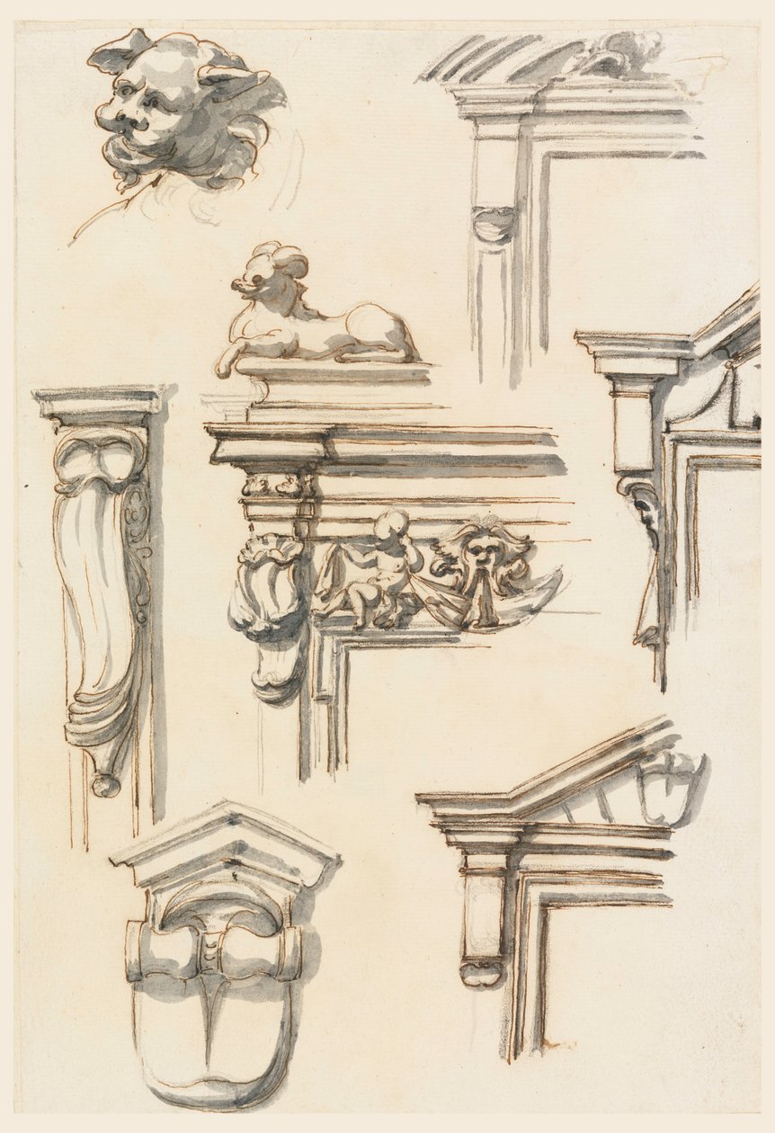 Architectural Studies, 1750–75 by Filippo Marchionni