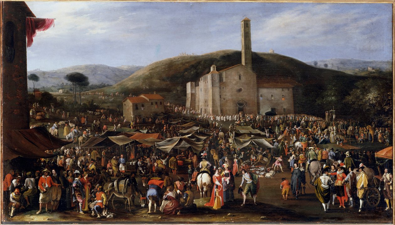 The Fair of Impruneta. Duke Cosimo II de
