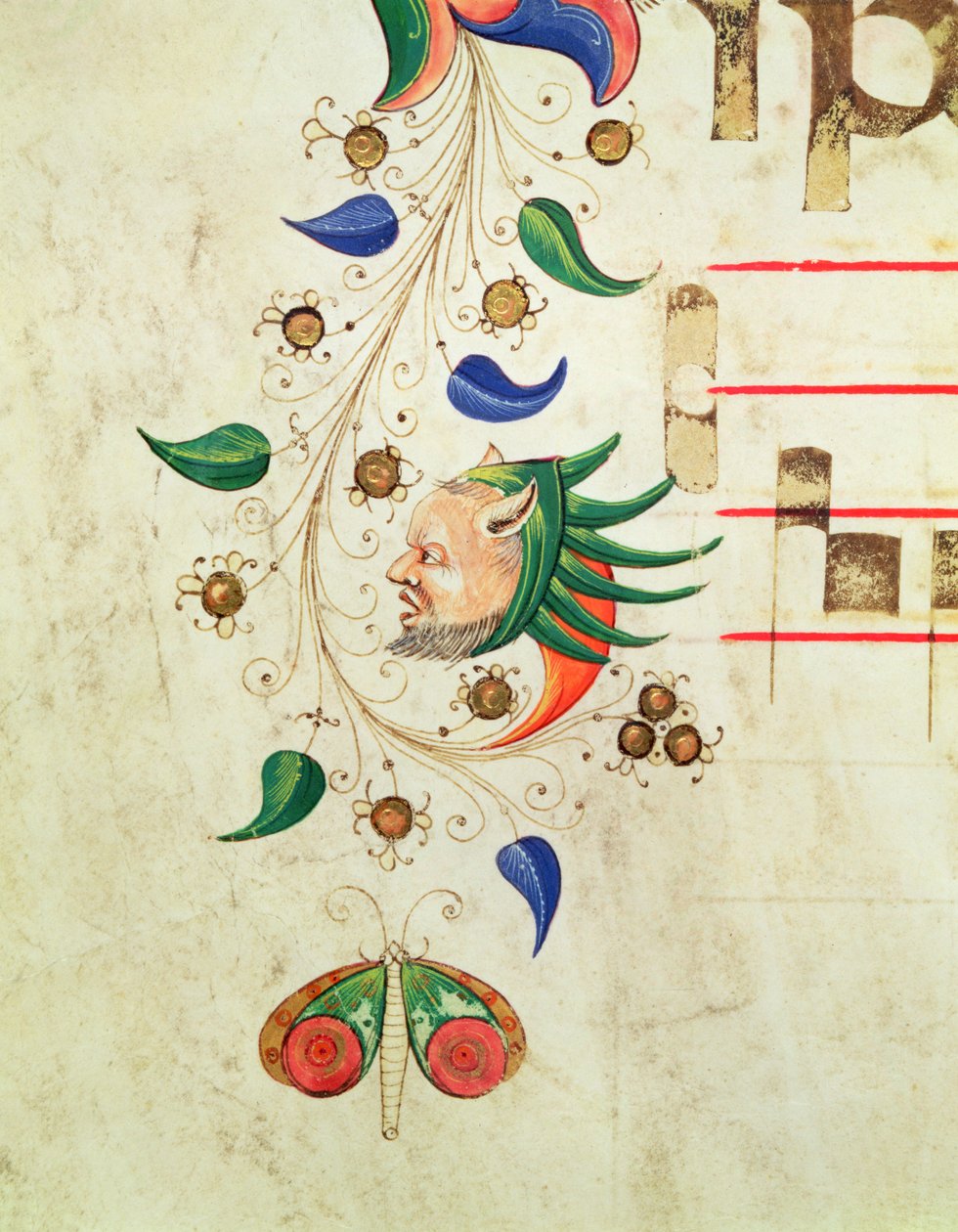 Zoomorphic Foliate Border (detail) by Filippo di Matteo Torelli
