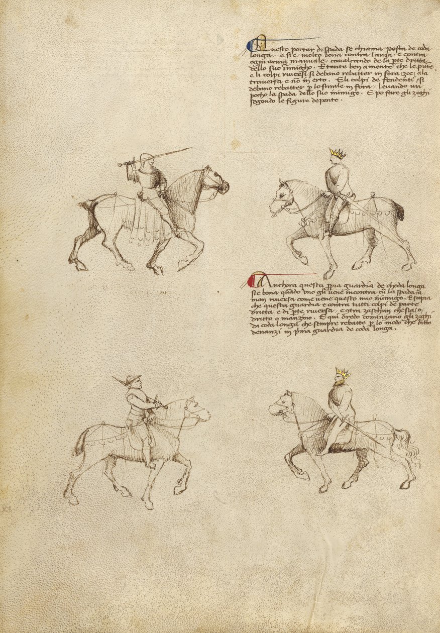 Equestrian Combat with Sword by Fiore Furlan dei Liberi da Premariacco