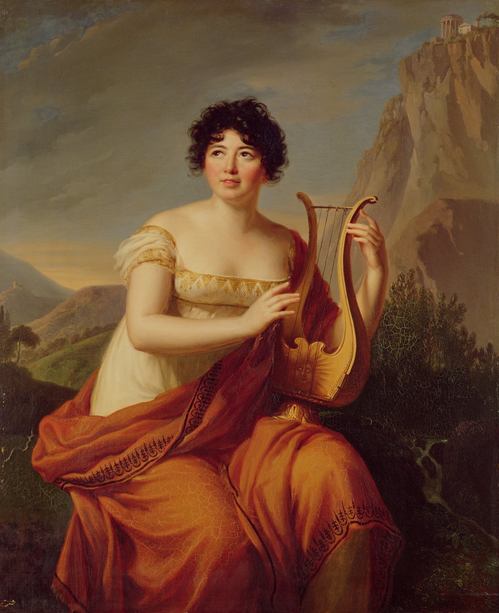 Madame de Stael as Corinne by Firmin Massot