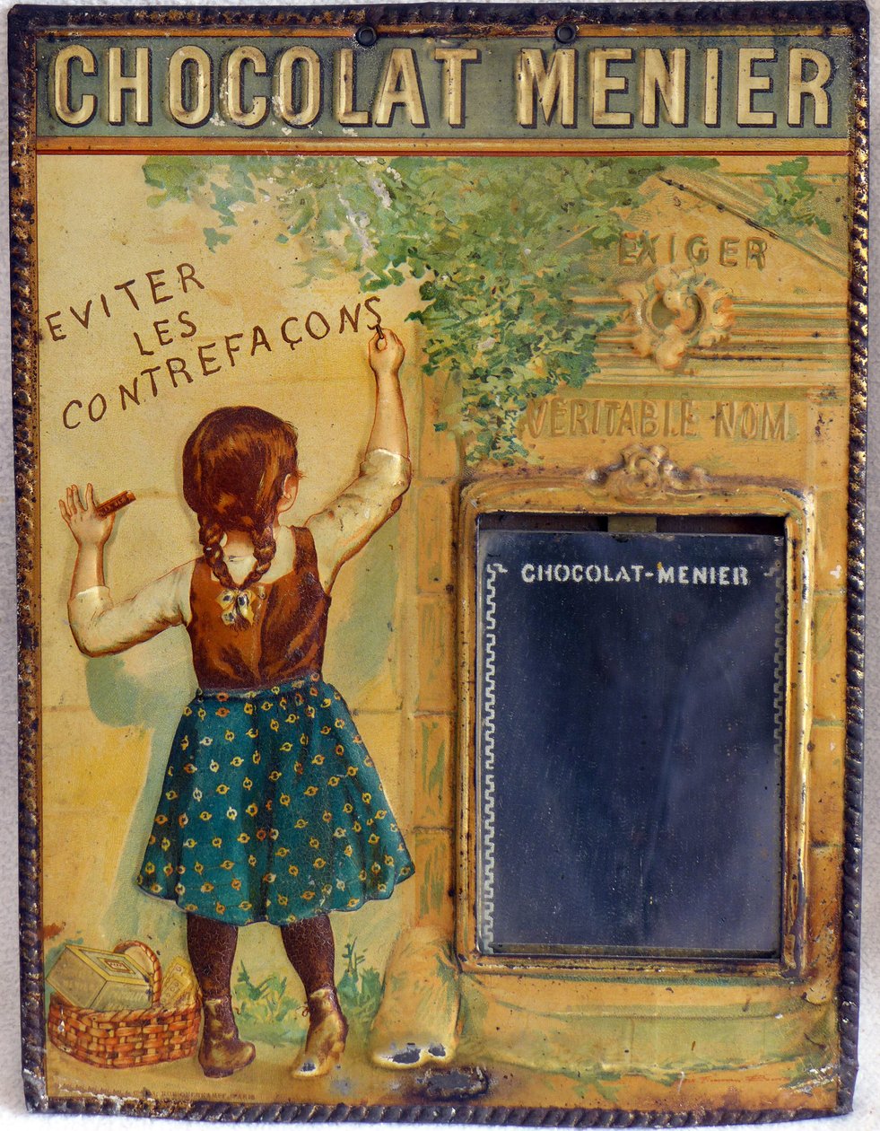 Advertising Plaque of Chocolate Menier, c.1900 by Firmin (after) Bouisset