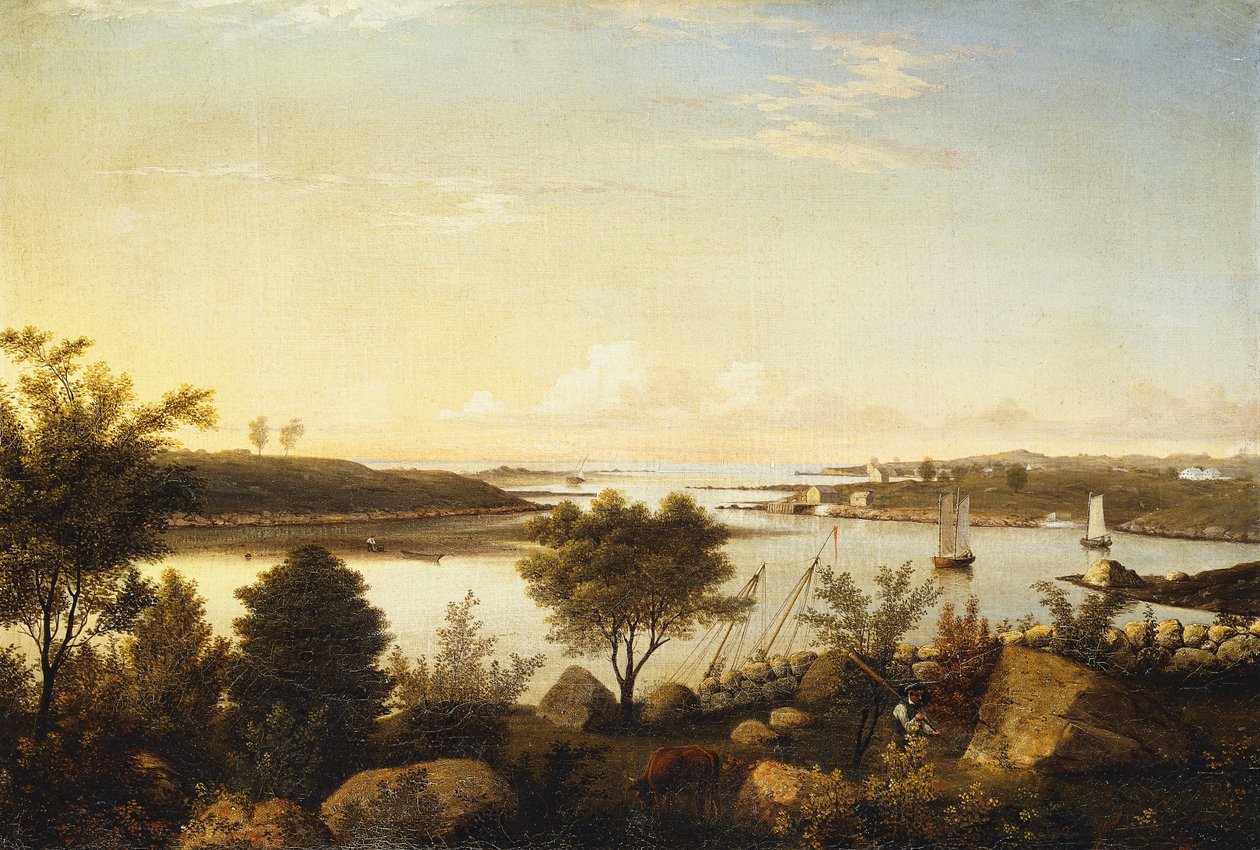 The Annisquam River Looking Toward Ipswich Bay by Fitz Henry Lane