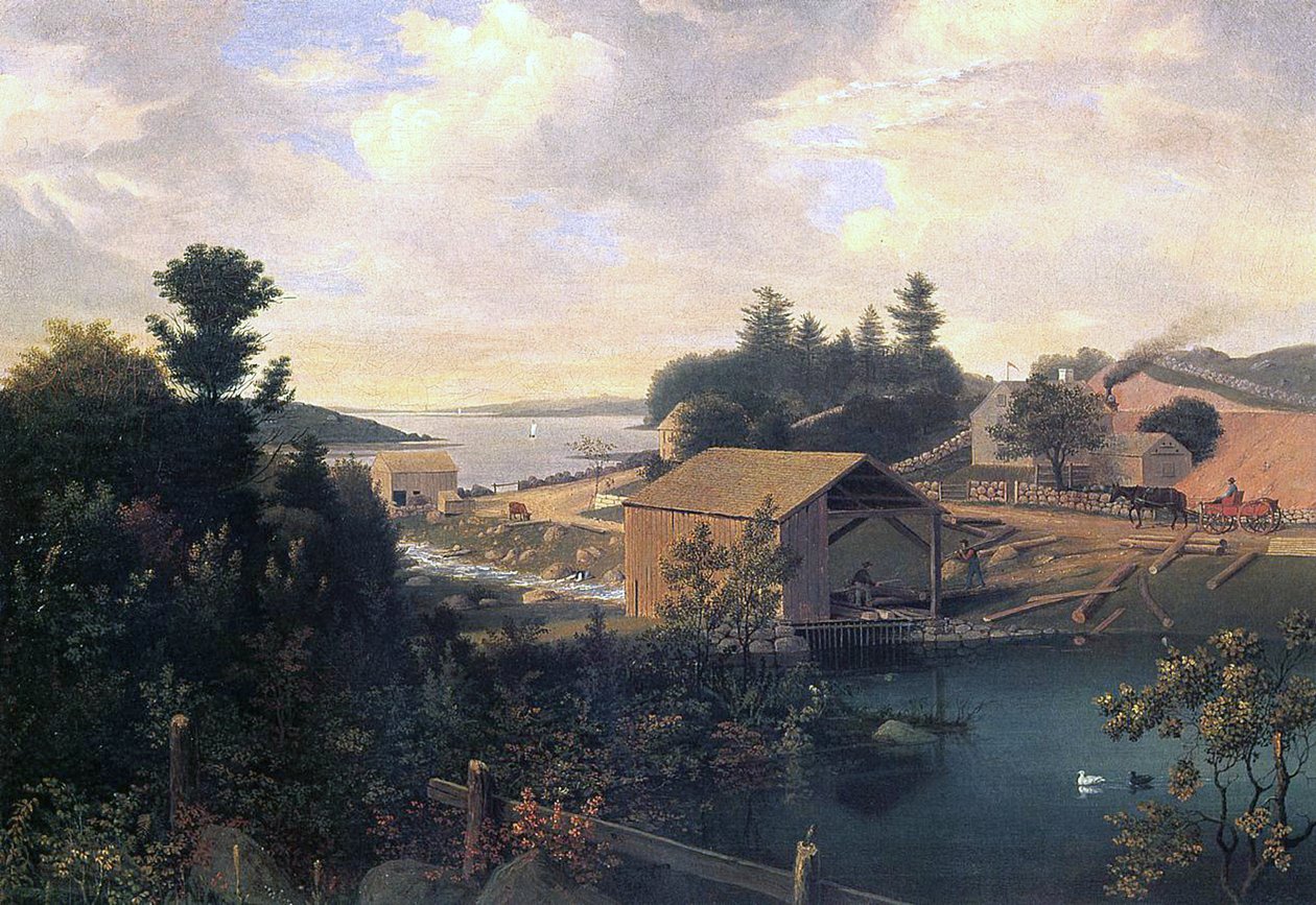 The Mill at Lanesville, 1849 by Fitz Henry Lane