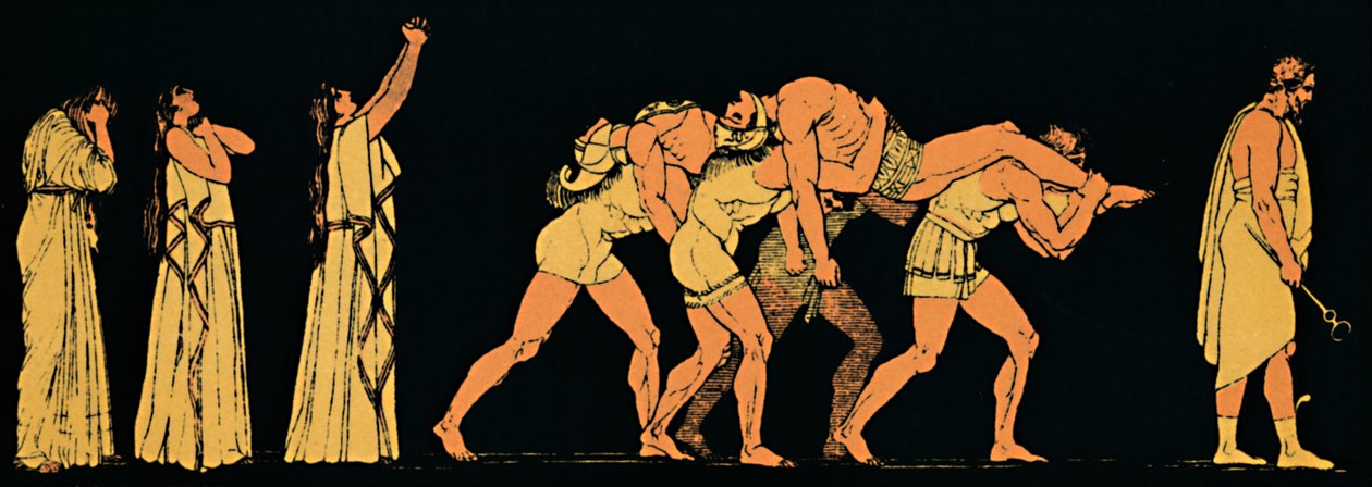 The Dead Brothers, 1880 by Flaxman