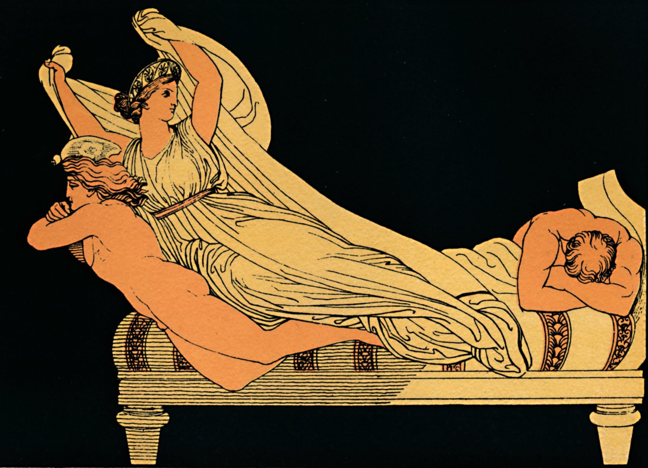 The Empty Joy That Dwells In the Dreams of the Night, 1880 by Flaxman