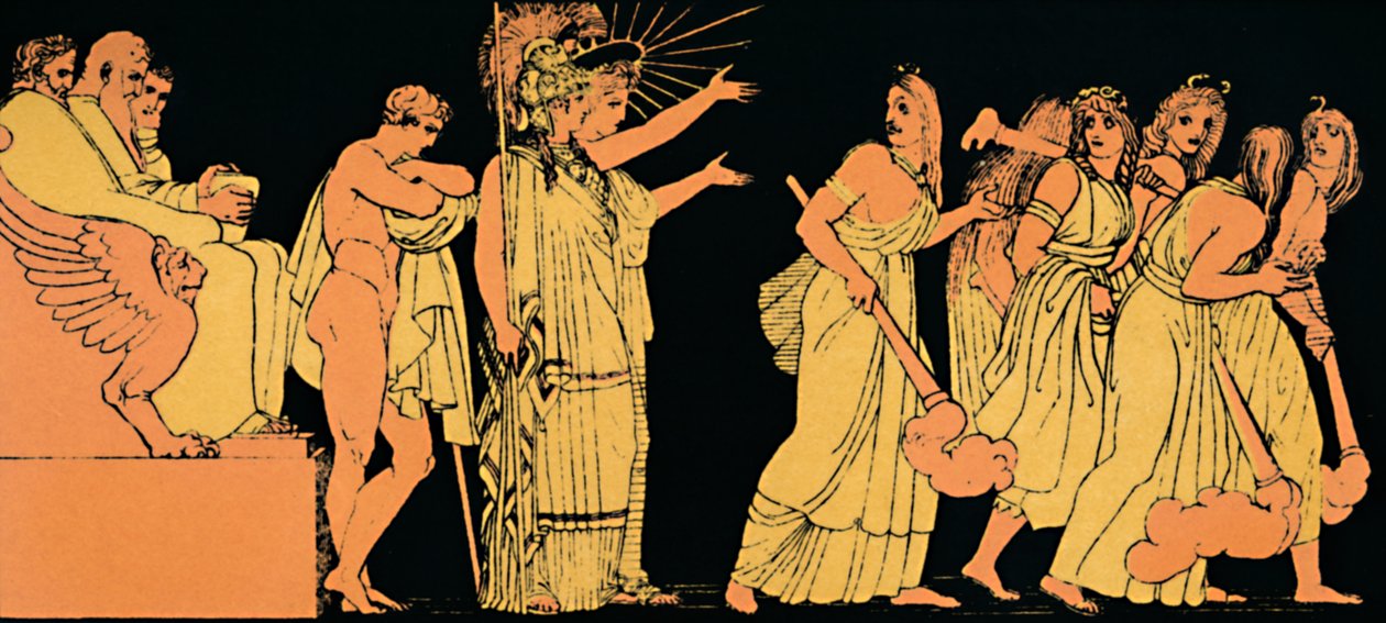 The Furies Departing by Flaxman