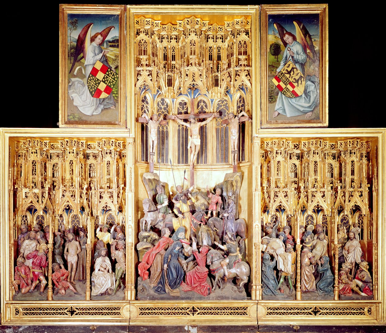 Central section of the Ambierle Altarpiece, 1460-66 by Flemish School
