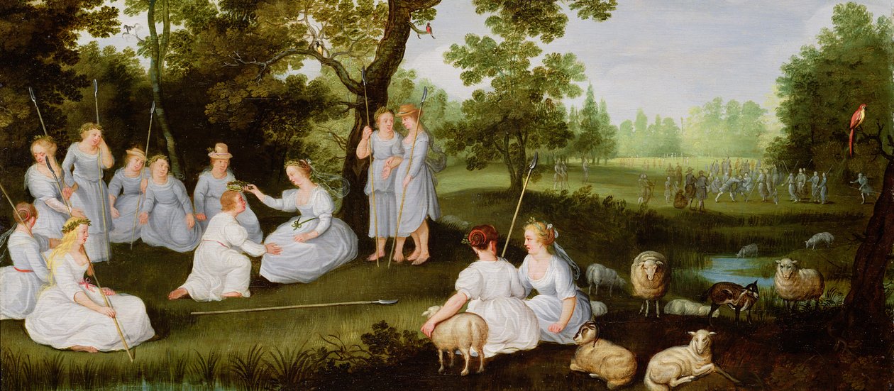Landscape with Shepherds and Shepherdesses by Flemish School