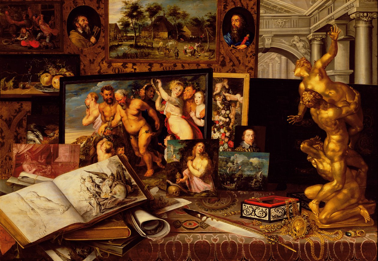 The Art Cabinet of Prince Royal Vladislav Sigismund Vasa, 1626 by Flemish School