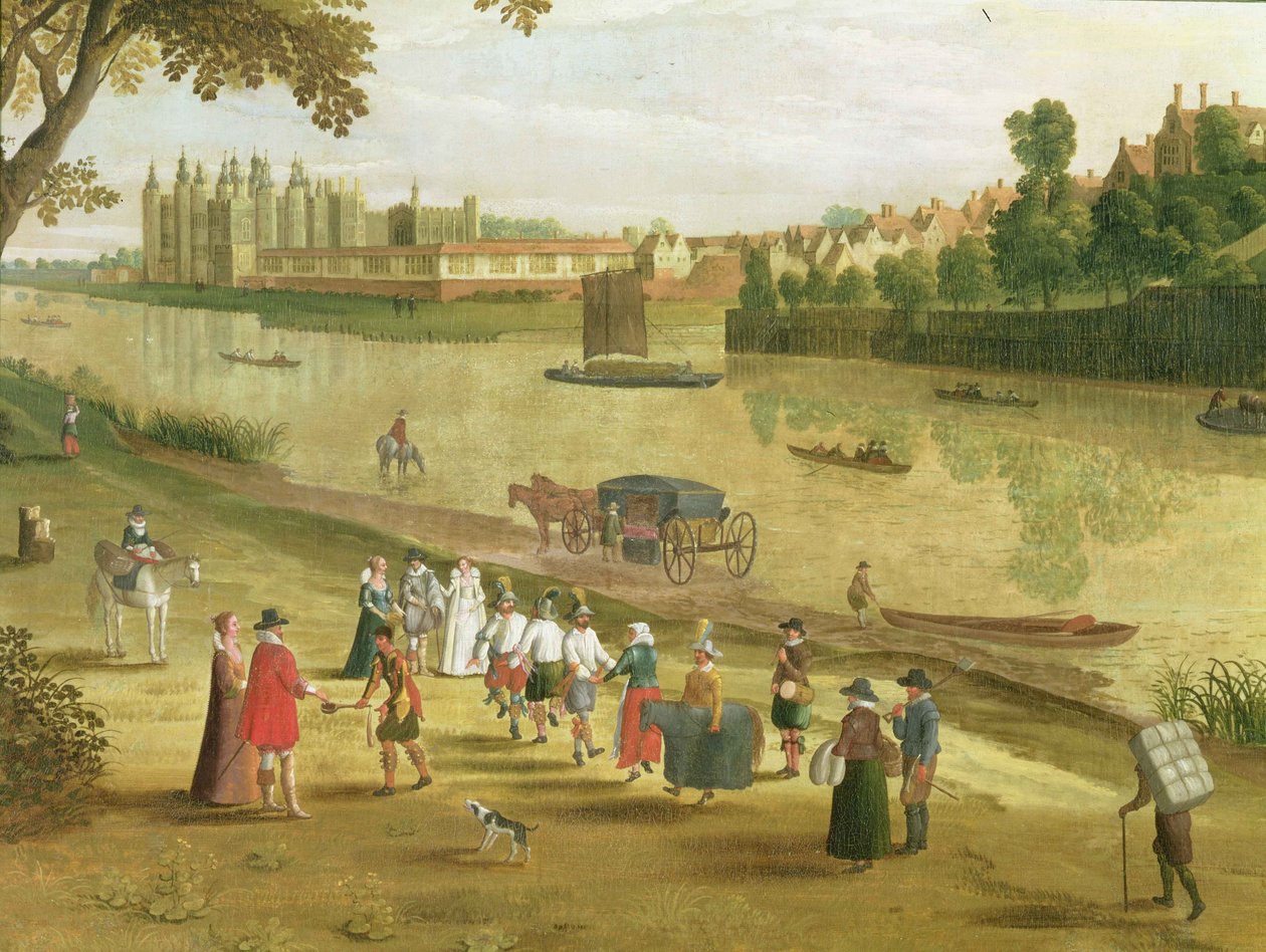 The Thames at Richmond, with the Old Royal Palace (detail)