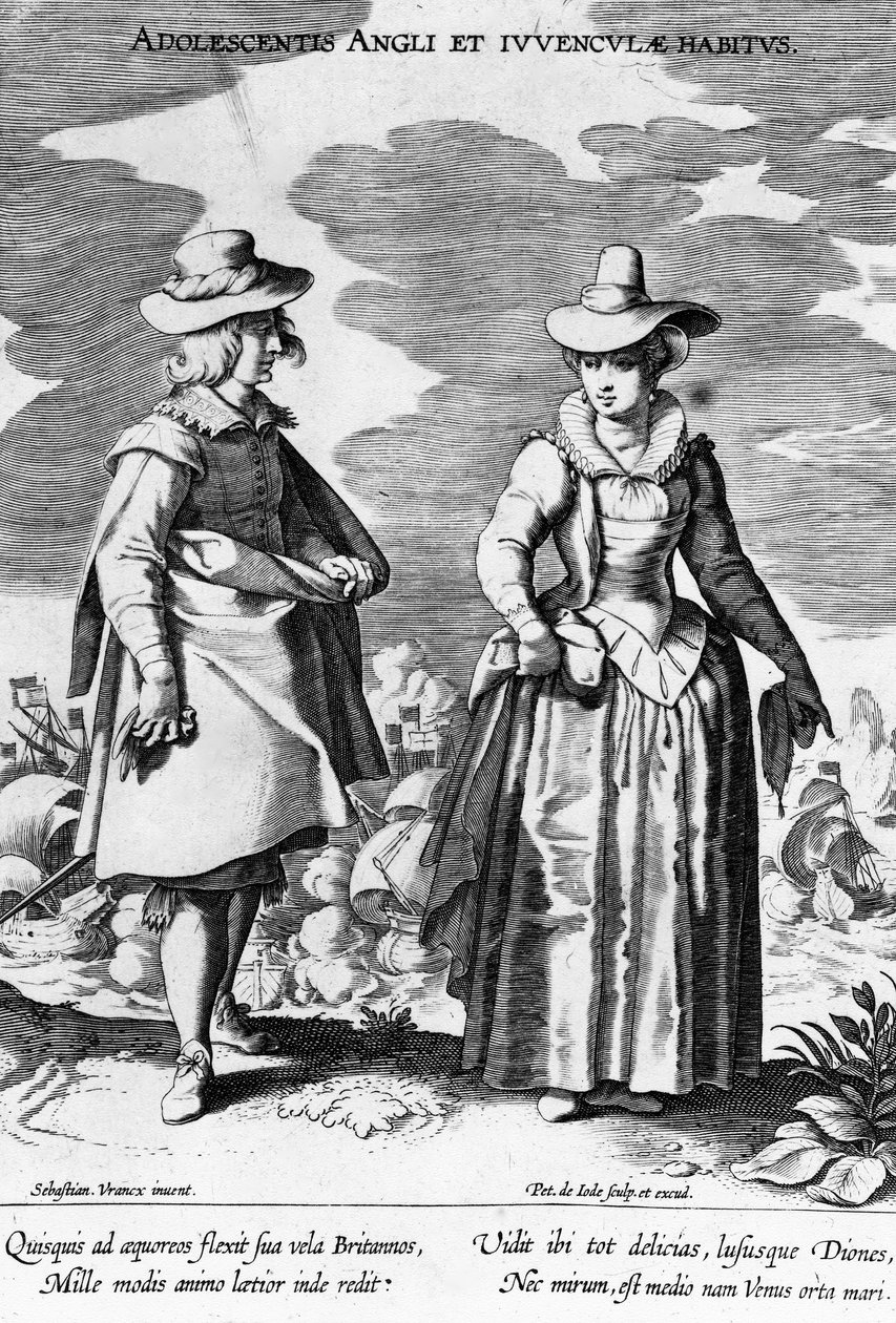 Adoloscentis Angli, from Habitus Vararium Gentium Ornatus, by Peiter de Jode I after Sebastiaan Vranck, 1600-1634 by Flemish School