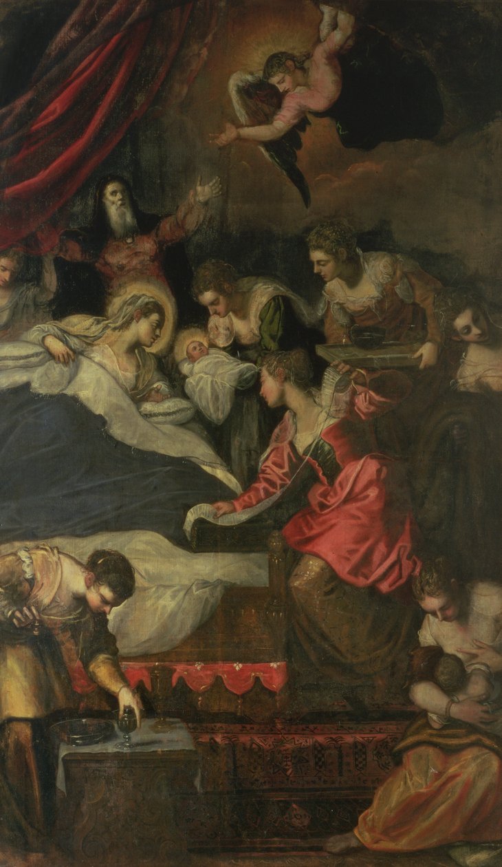 Chiara Albini Pietrazzani and her five children Eleanora, Vincenzo, Cinzia, Tullo and Anna by Flemish School