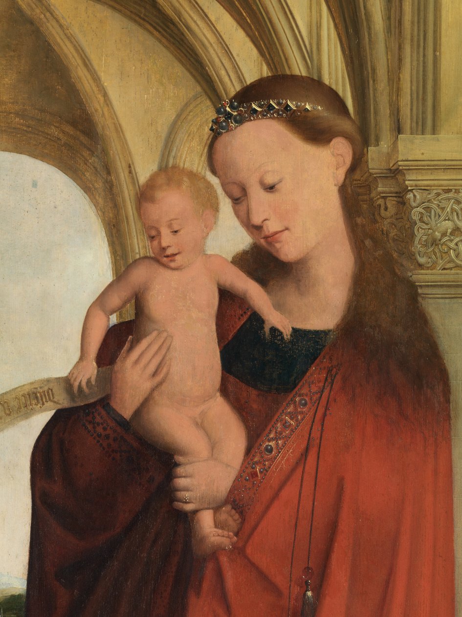 Madonna with Petrus Wijts (detail) by Flemish School