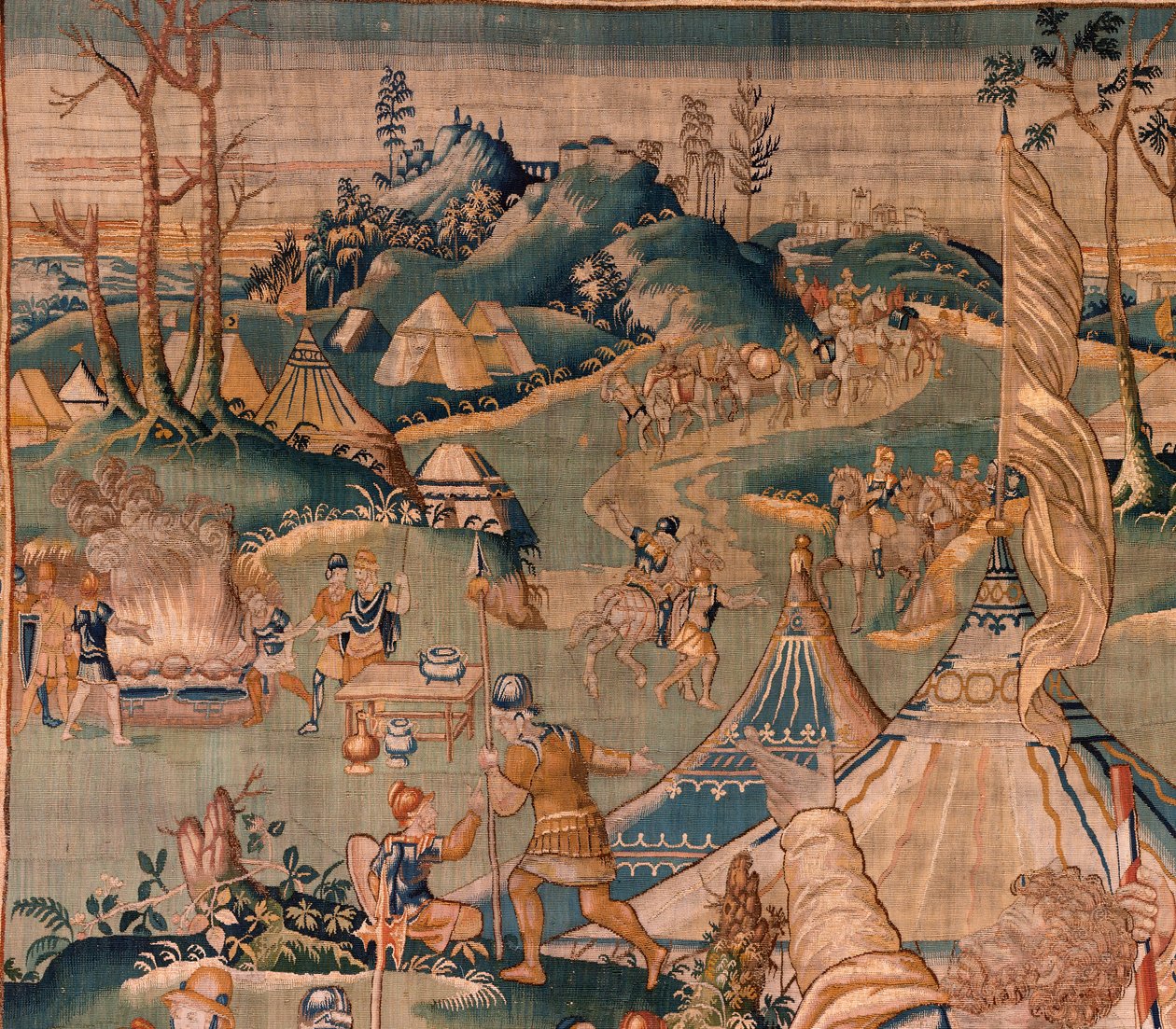 Military Camp Near the River Granikos by Flemish School