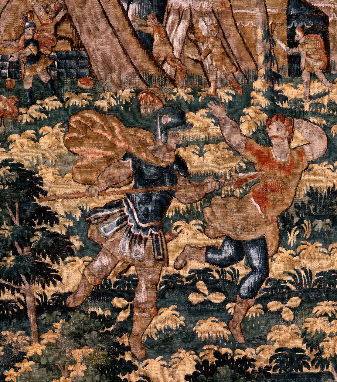 Story of Cyrus. No V Combat between two warriors and the death of Cyrus. Ca 1590 by Flemish School