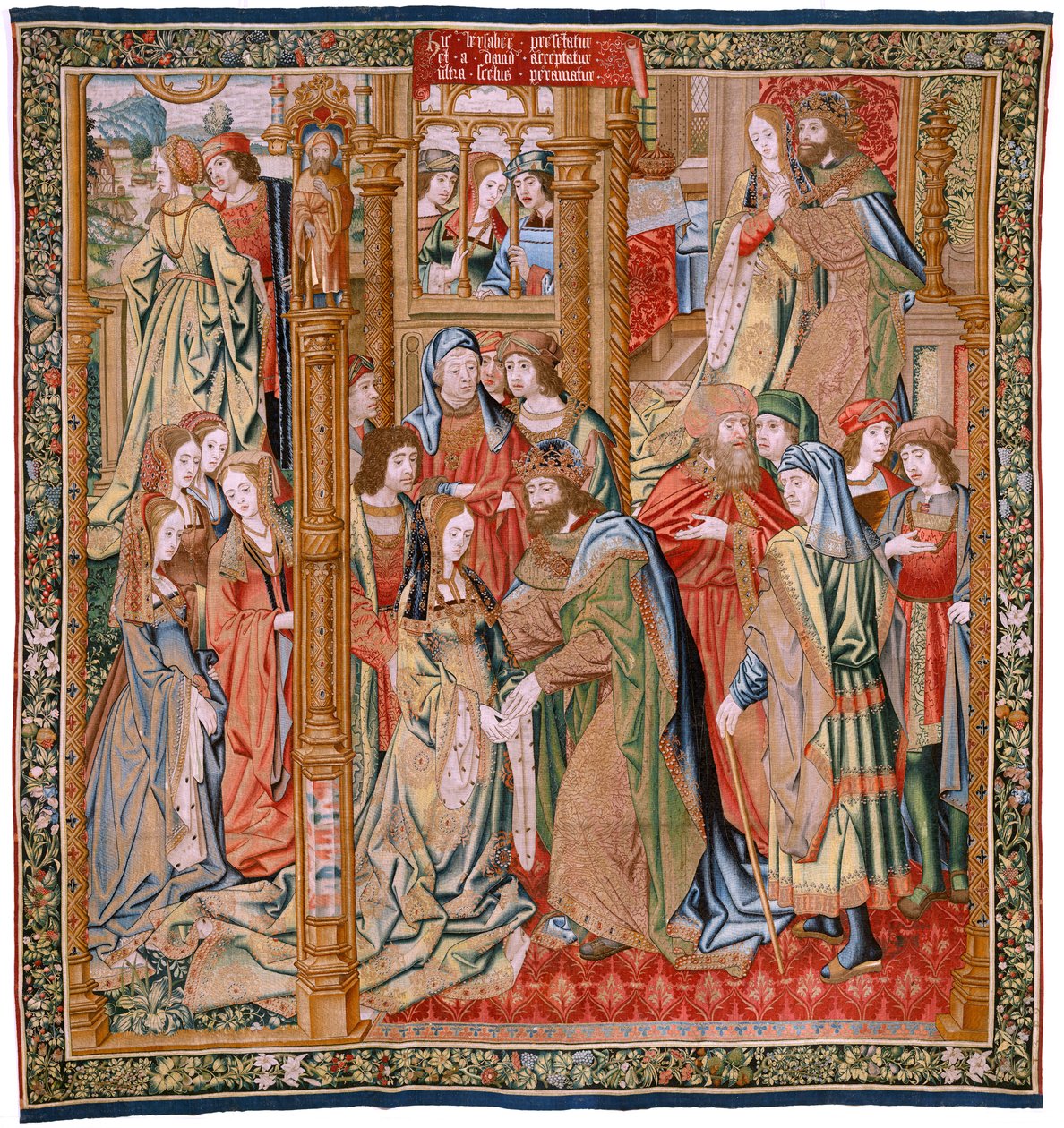 Marriage of David and Bathsheba (Flemish Tapestry) by Flemish School