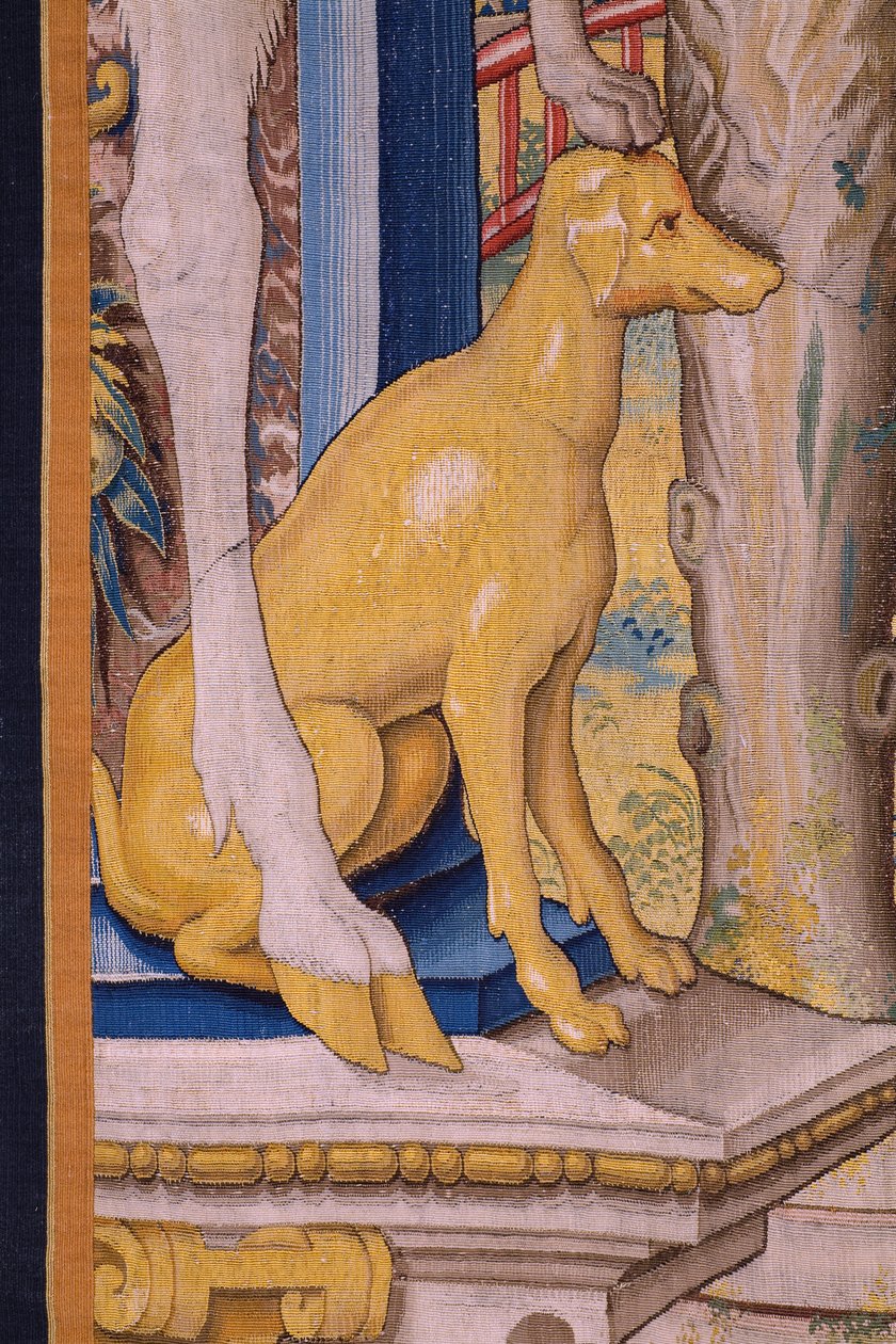 Vertumnus and Pomona: Vertumnus transformed into a farmer. Ca 1545-1550 (detail) by Flemish School