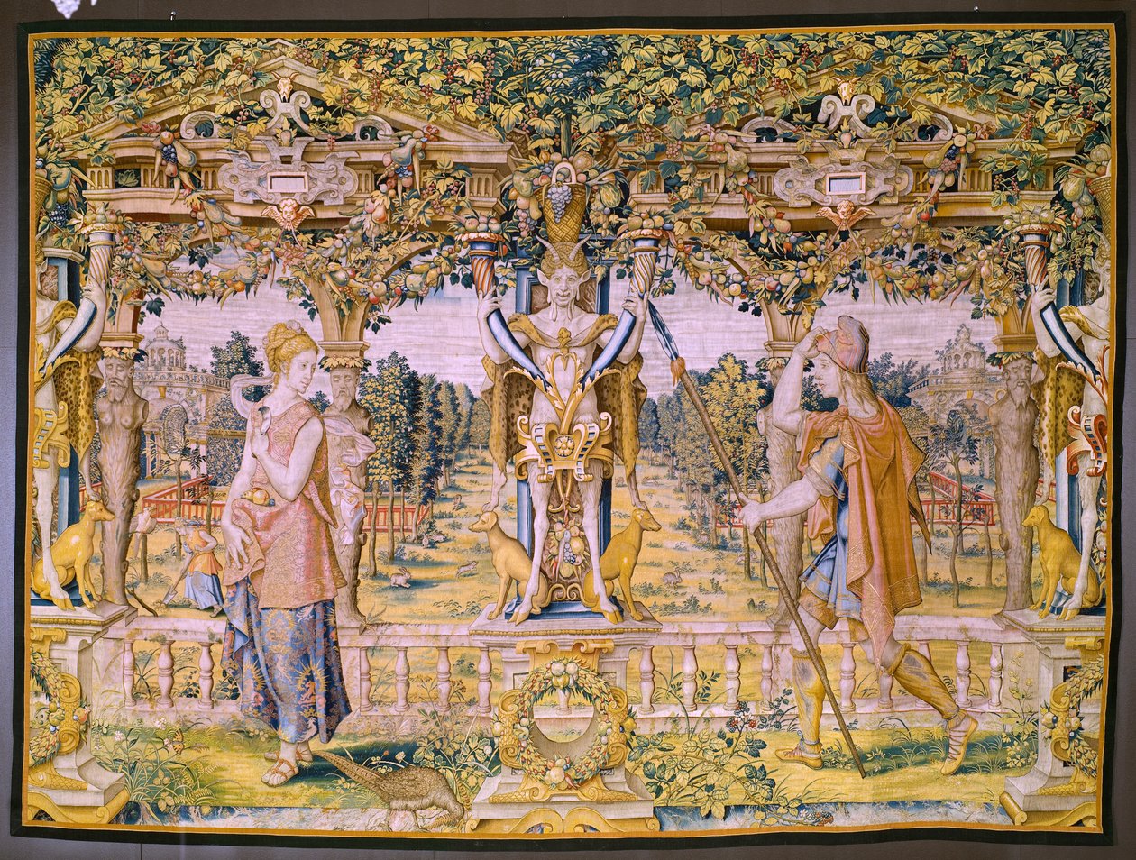 Vertumnus Transformed into a Farmer (Flemish Tapestry) by Flemish School