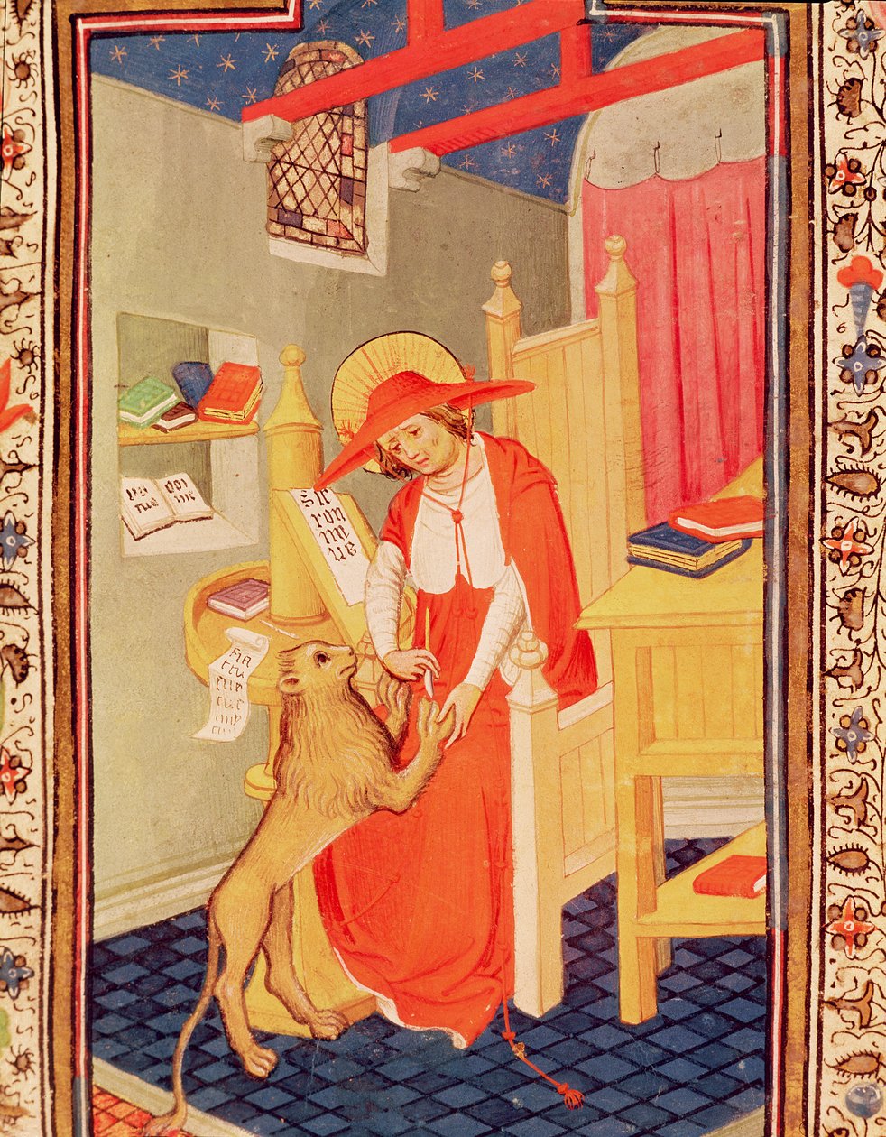 St. Jerome, from the Book of Hours of Don Duarte by Flemish School