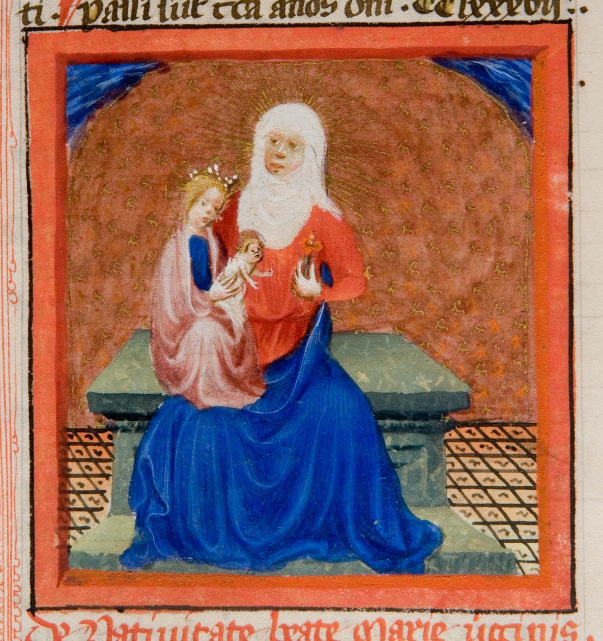 Nativity of the Blessed Virgin Mary, Illustration from Legenda Aurea by Jacobus de Voragine by Flemish School