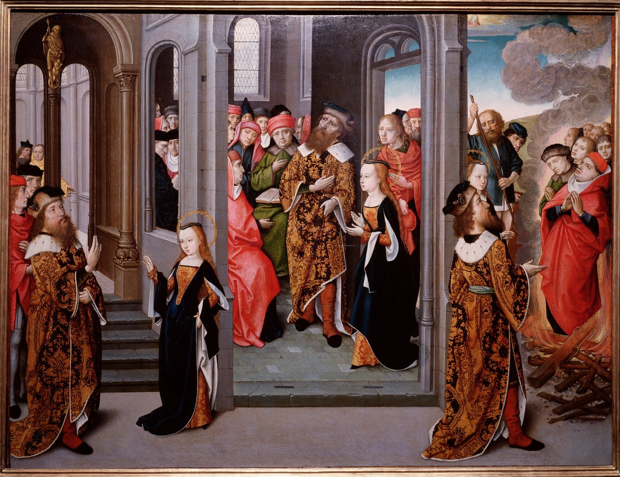 Martyrdom of St. Agnes of Rome, in Piazza Navona by Flemish School