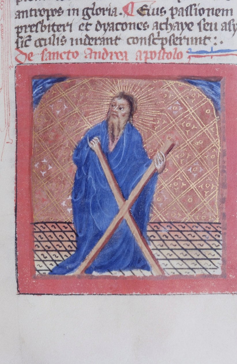 Page from the Legenda Aurea, Bruges, c.1400-10 by Flemish School