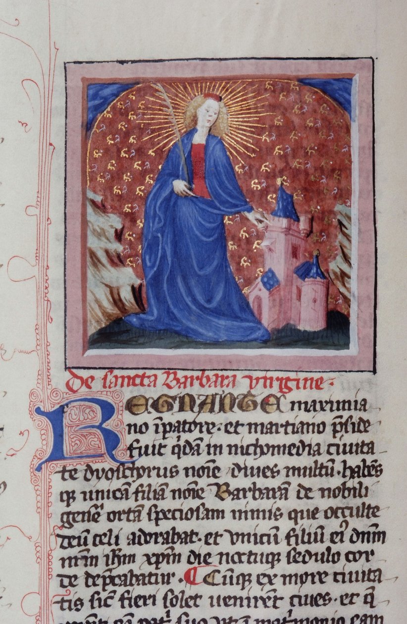 Page from the Legenda Aurea, Bruges, c.1400-10 by Flemish School
