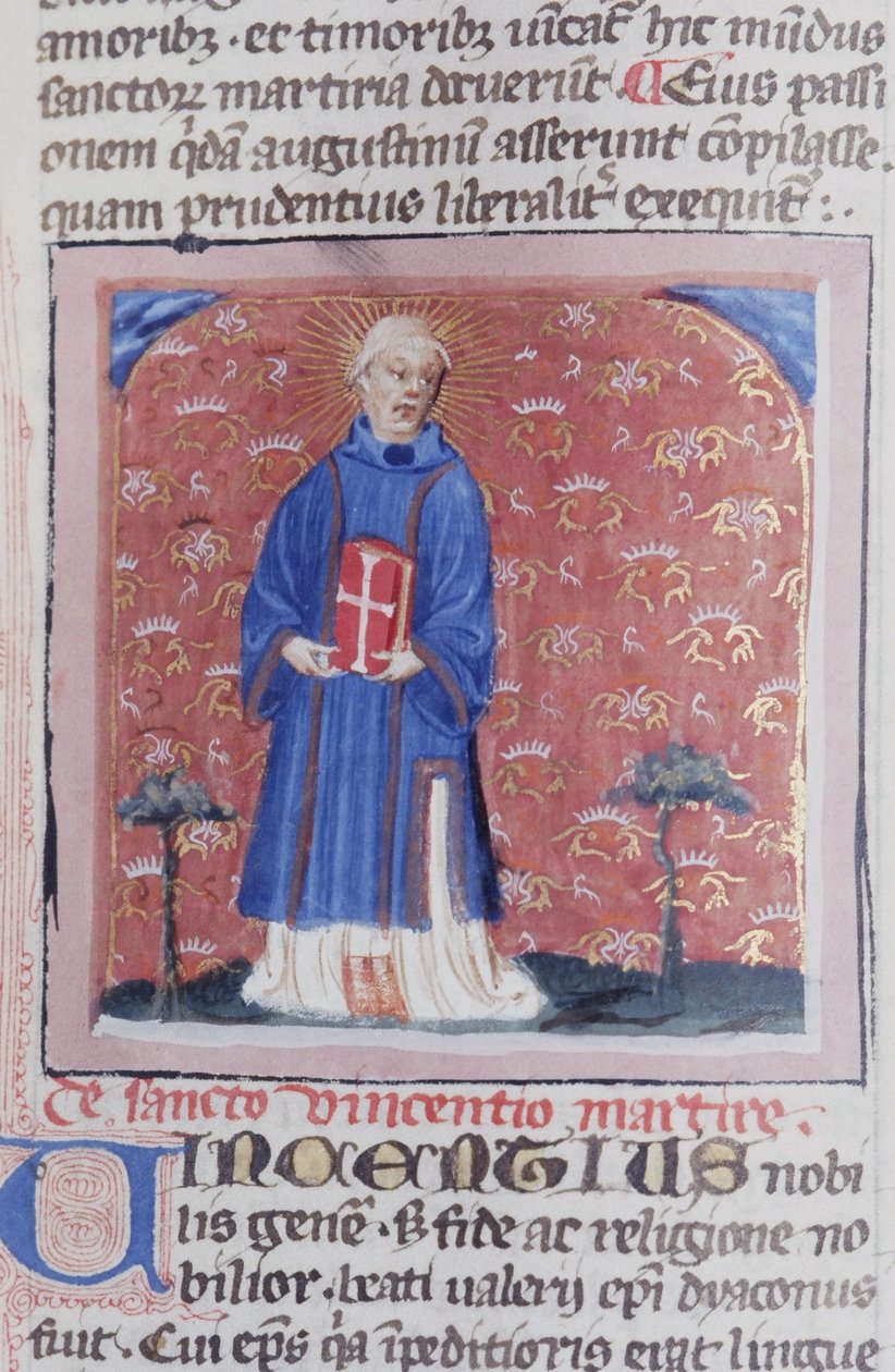 Page from the Golden Legend, Bruges, c.1400-10 by Flemish School