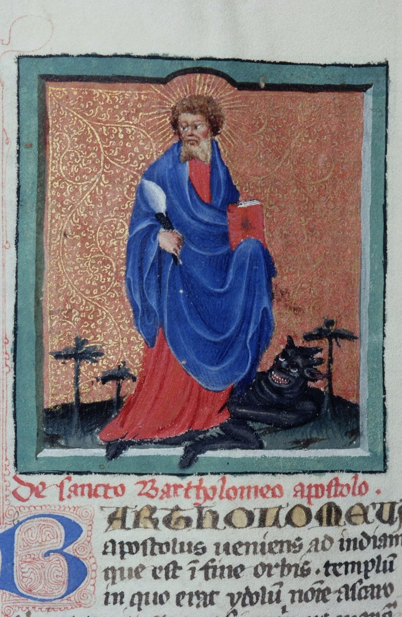 Page from the Golden Legend, Bruges, c.1400-10 by Flemish School
