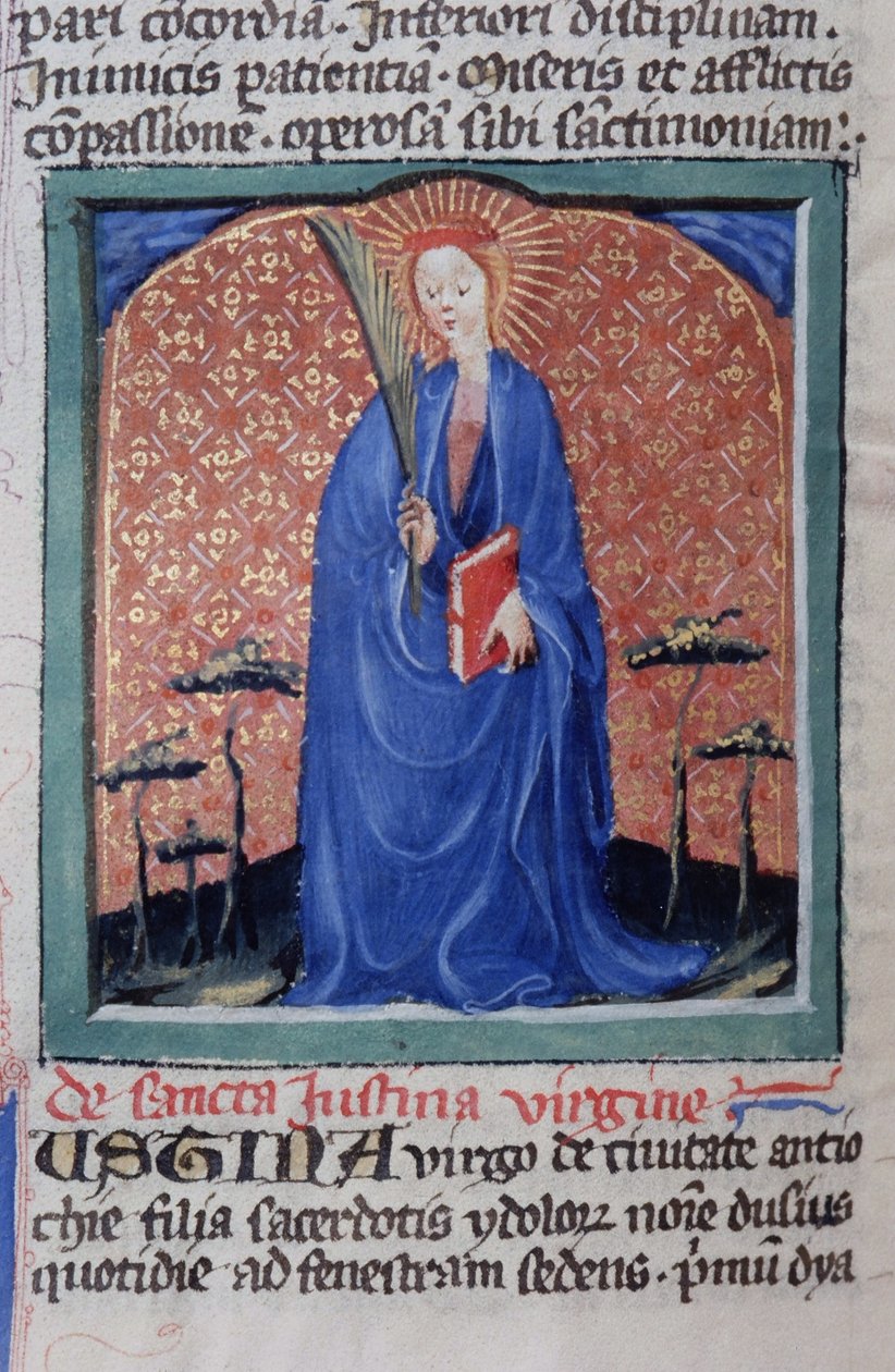 Page from the Legenda Aurea, Bruges, c.1400-10 by Flemish School