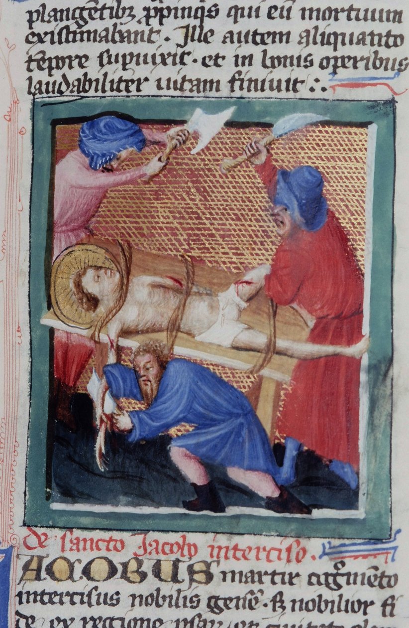 Page from the Legenda Aurea, Bruges, c.1400-10 by Flemish School