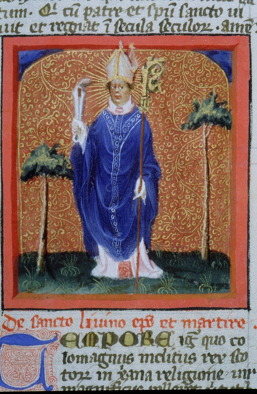 Page from the Legenda Aurea, Bruges, c.1400-10 by Flemish School