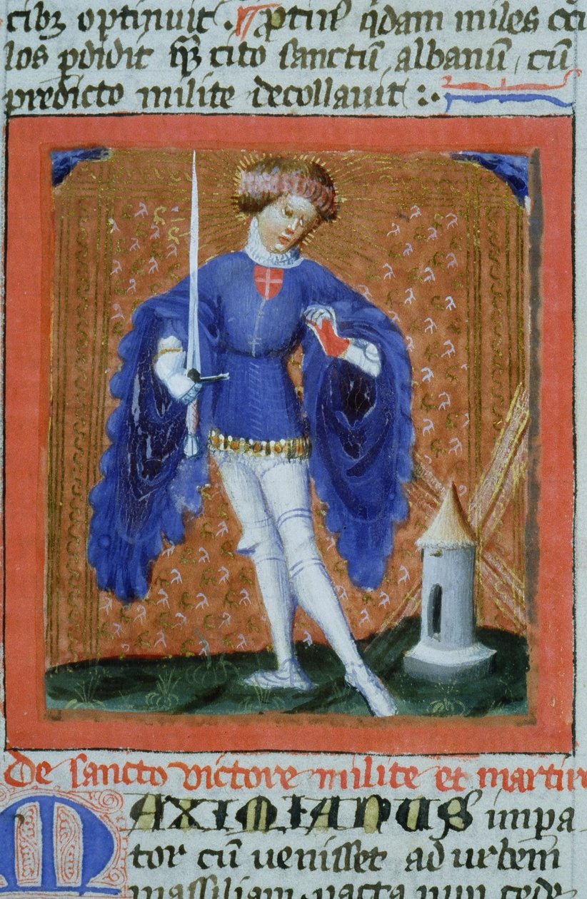 Page from the Legenda Aurea, Bruges, c.1400-10 by Flemish School
