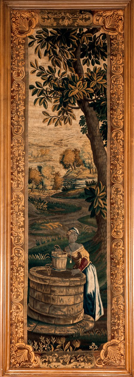The Museum (Flemish Tapestry, 18th Century) by Flemish School