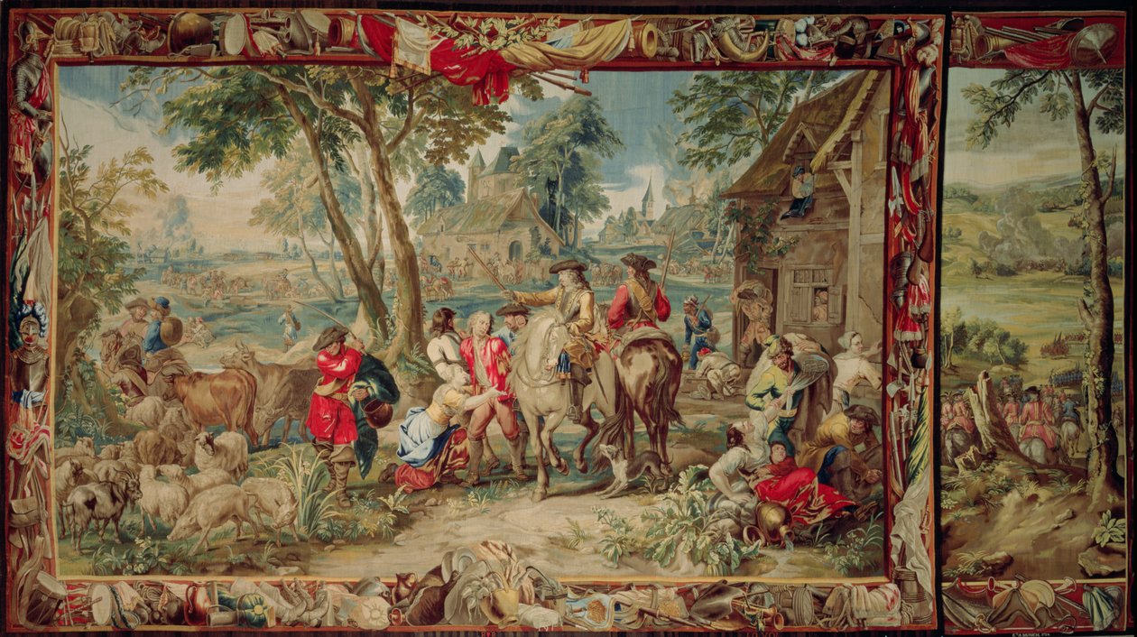 Pillage, from The Military Science series, Workshop of Judocus de Vos by Flemish School