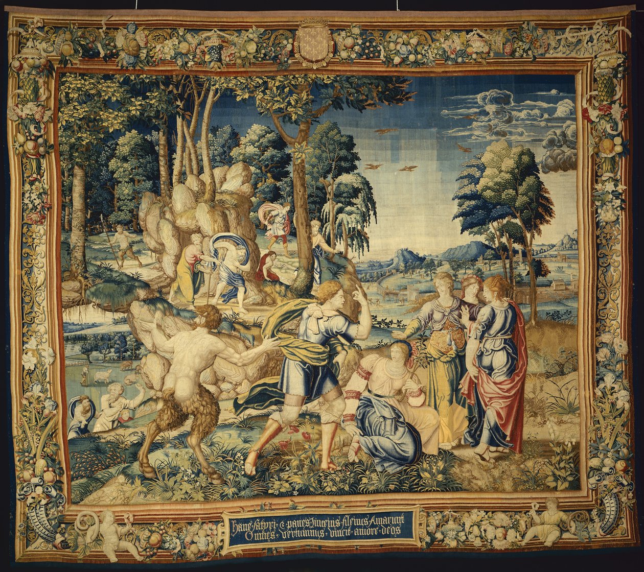 Pomona Surprised by Vertumnus and Other Suitors, from The Story of Vertumnus and Pomona, 1535-40 by Flemish School
