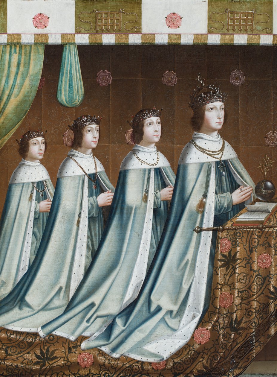 Portrait of Henry VII with His Three Sons, Arthur, Henry and Edmund, c.1510 by Flemish School