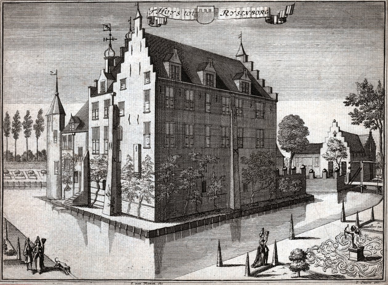 Rijsenburg Castle (engraving) by Flemish School