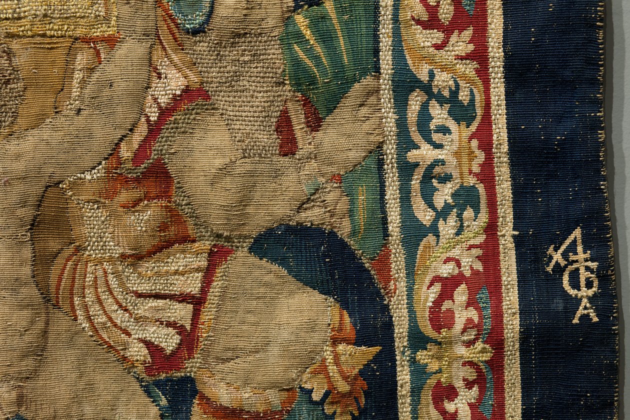 Tapestry Showing the Conquests of King Alfonso V of Portugal, Tournai (detail) by Flemish School