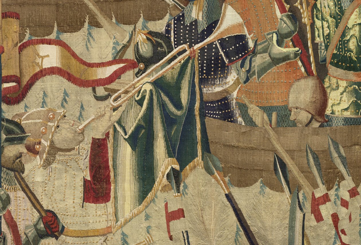 Tapestry Showing the Conquests of King Alfonso V of Portugal (Detail) by Flemish School