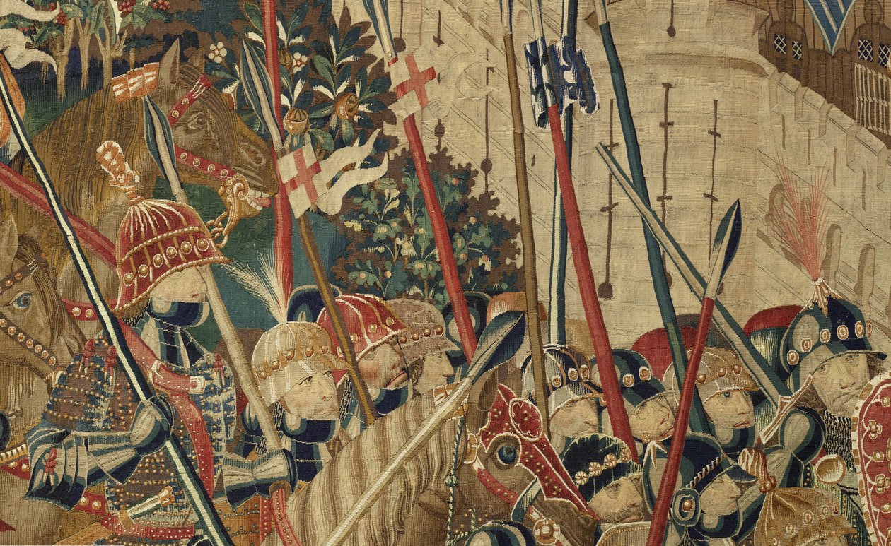 Tapestry Showing the Conquests of King Alfonso V of Portugal (Detail) by Flemish School