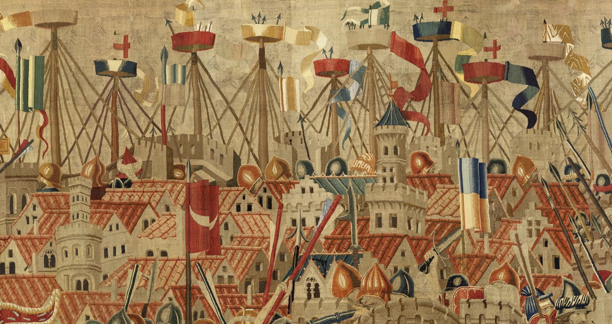 Tapestry showing the Conquests of King Alfonso V of Portugal by Flemish School