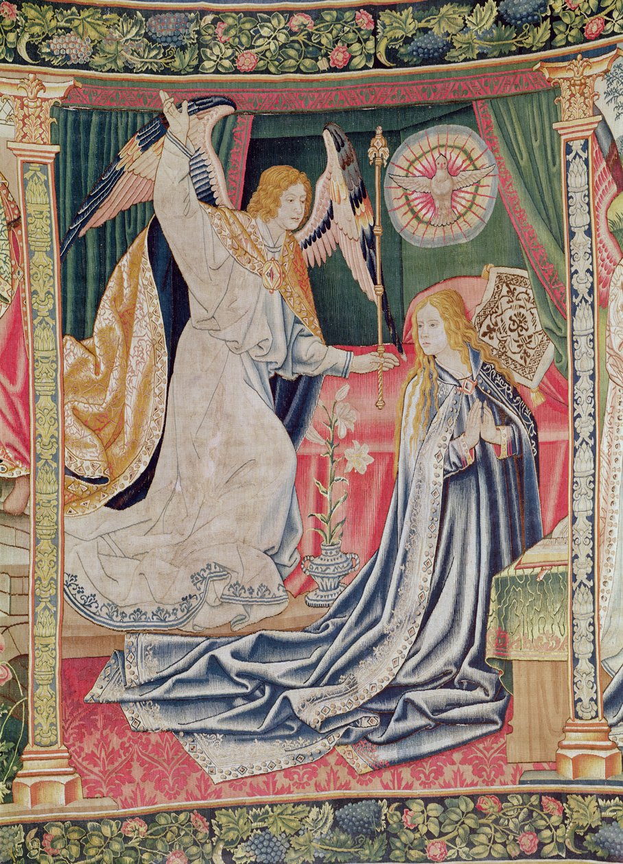The Annunciation, Brussels Workshop, c.1510 by Flemish School