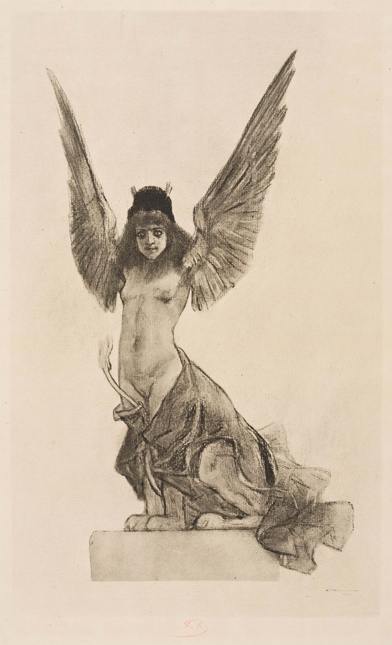 Female Sphinx or Parallel by Félicien Rops