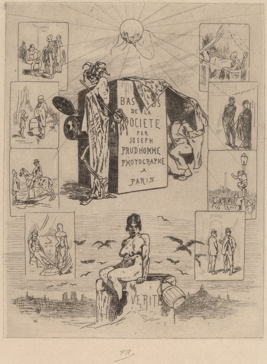 Frontispiece: The Dregs of Society, 1864 by Félicien Rops